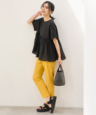 UNFILO FINE MOVE テーパードパンツ [NEW]マリーゴールド