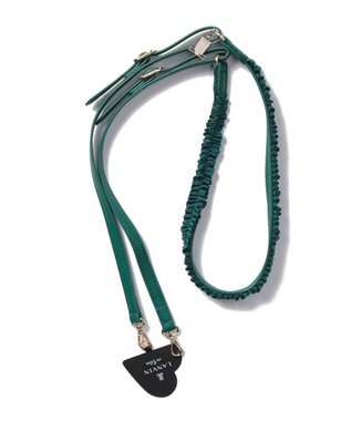 LANVIN en Bleu フリル スマホストラップ グリーン