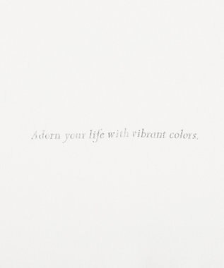 YECCA VECCA ラウンドヘム7分袖ロゴTee Silver