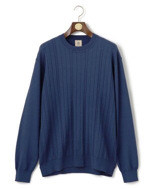 J.PRESS MEN 【KING SIZE】【ストレッチ性 / イージーケア】【FLEX YARN】クルーネックニット ブルー系