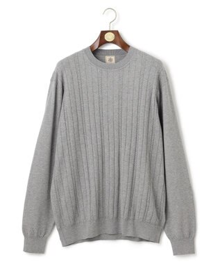 J.PRESS MEN 【KING SIZE】【ストレッチ性 / イージーケア】【FLEX YARN】クルーネックニット ライトグレー系