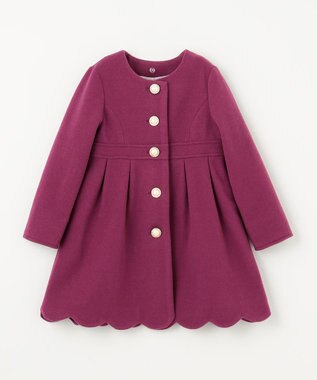 ANY KIDS ウール ライク コート ローズ