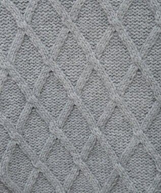 CRAFT STANDARD BOUTIQUE 洗える/2WAYケーブルニットリボンベスト Gray