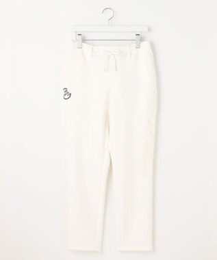 PW CIRCULUS 【MEN】サイドロゴ ジャージー パンツ ホワイト系