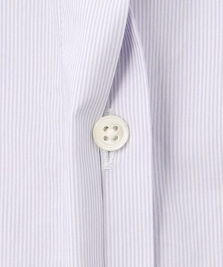 J.PRESS LADIES L 【洗える】 BEZ VEGA フリル ストライプ ブラウス ふじ色系1