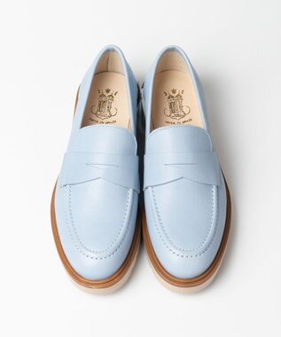 BONTRE 【BONTRE/ボントレ】タンクソールコインローファー ライトブルー