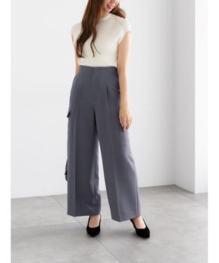 Te chichi カーゴスラックス チャコールグレー