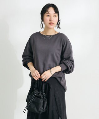 CRAFT STANDARD BOUTIQUE TC裏毛プルオーバー Black