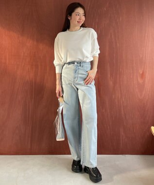 UNFILO ネックビジュー ニット オフ