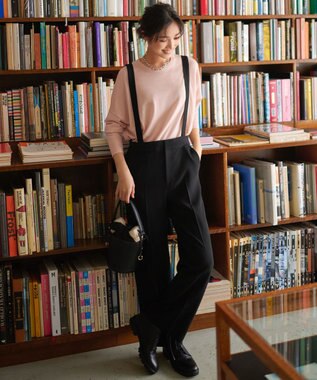 23区 【12色展開/新色追加】ウーステッドウール ビッグシルエット ニット ピンク系