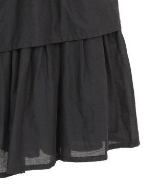 Green Parks Ｉ　ボイル段々ティアードスカート Black
