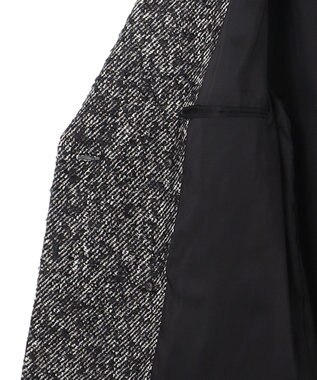 JOSEPH HOMME 【HIGH GRADE LINE】ファンシーループツイード　ダブルブレストコート ブラック系5