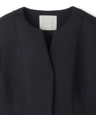 UNFILO L 【VERY×UNFILOコラボ】BEAUTY FORM JERSEY+ ペプラムジレ ネイビー