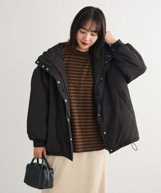 Green Parks なめらかタッチマルチボーダープルオーバー Brown