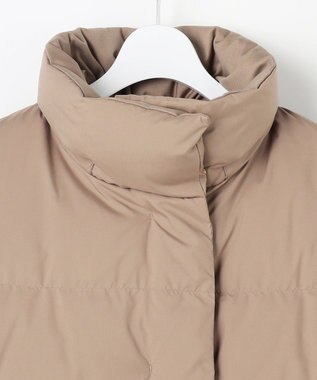 J.PRESS LADIES S 【洗える・2way】タフタダウン ミドル丈 コート モカ系