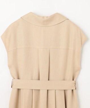 GRACE CONTINENTAL テーラーフレアワンピース ベージュ