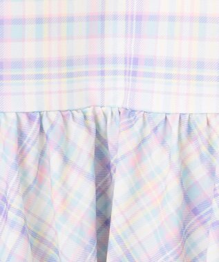 ANY KIDS チェック柄 セパレート 水着 ミント系チェック