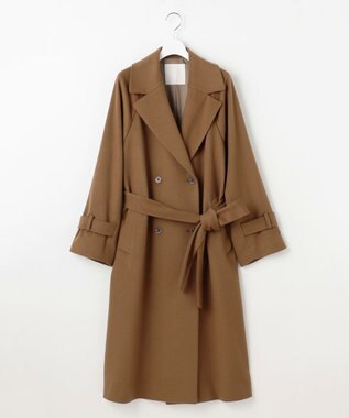 自由区 L 【SHIHOさん着用】Super100sライトビーバーロング コート キャメル