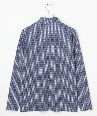 23区GOLF 【MEN】モノグラム総柄長袖ポロシャツ ネイビー系5