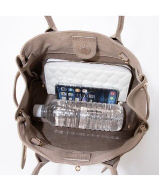 UNBILLION カカトゥ kakatoo / スエード調2wayスクエアバッグ ベージュ