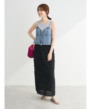 Green Parks ・ＳＵＧＡＲ　ＳＰＯＯＮリブタンクトップ（パット付） Light Gray