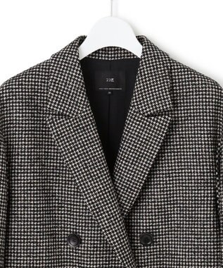 23区 S 【見上愛さん着用/VERY12月号掲載】ループミックスツイード ダブル ジャコット モノトーン