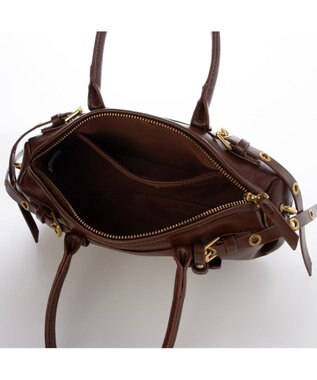 UNBILLION カカトゥ kakatoo / ダブルベルトショルダーバッグ ブラウン