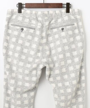 JOSEPH ABBOUD MOUNTAIN 【SPACE／UNISEX】フランネルジャージーチェック パンツ ライトグレー系3