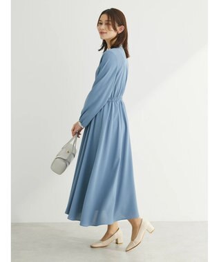 Green Parks ・ＥＬＥＮＣＡＲＥ　ＤＵＥ　バイカラーピンタックワンピ Blue