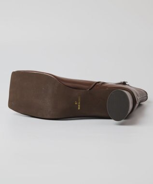 BONTRE 【PRECIEUX JOUET/プレシュウジュエ】ワイドスクエアショートブーツ ブラウン