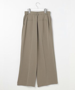自由区 L 【19号サイズまで展開・カタログ掲載】トリアセダブルクロスワイドストレート パンツ モカ