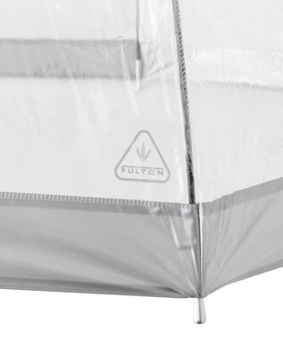 MOONBAT 【雑誌掲載／non・no】フルトン (FULTON) Birdcage ワンポイントロゴ 長傘 透明傘 シルバー