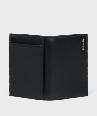 Paul Smith ブライトストライプトリムSS24 パスケース ブラック