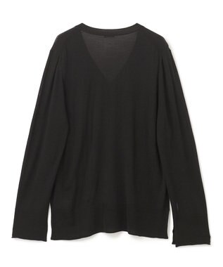 JOSEPH スーパーファインメリノシルク　Vネックニット Black