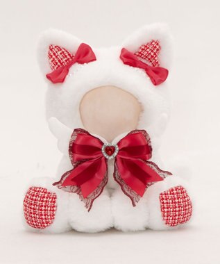 WEGO 【痛バ＆推し活グッズ】ぬいおすわりにゃんこ15cm レッド