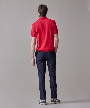 J.PRESS MEN 機能×縫製₌快適な着心地 「高見え」ニットポロ【接触冷感 / 洗える】ホールガーメントニット ポロシャツ レッド系