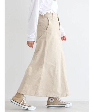 AMERICAN HOLIC コーデュロイＡラインスカート Ivory