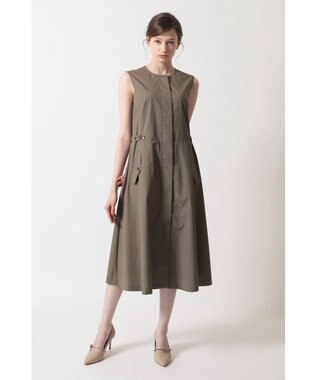 DAKS エレガントノースリーブドレス グリーン
