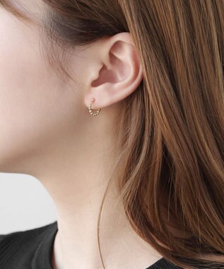 TOCCA 【WEB限定】FULL OF GLITTER PIERCED EARRINGS K10 ピアス ゴールド系