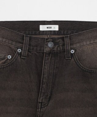 WEGO 【ユニセックス着用ITEM/ウエスト調整可】フレアデニムパンツ デニムブラックソノタ