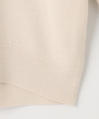 自由区 【洗える】ウールミックス フレンチマリン風ニット アイボリー系