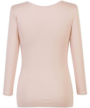 Wing あったかインナー 綿100％(肌側) 軽い シルクプロテイン加工 8分袖 長袖 秋 冬 EL2850 ウイング／ワコール ピーチ