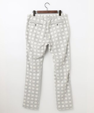 JOSEPH ABBOUD MOUNTAIN 【SPACE／UNISEX】フランネルジャージーチェック パンツ ライトグレー系3