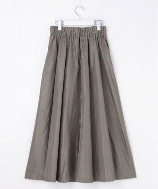 自由区 【カトリエムブーケ】Jupe en taffetas フレアスカート グレー