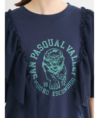 Green Parks ・ＳＵＧＡＲ　ＳＰＯＯＮ　ＬＩＯＮｐｔラッフルＴＥＥ Navy