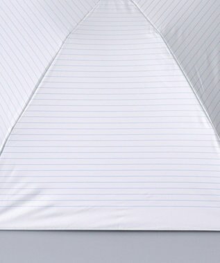 AURORA BLAO (ブラオ) ボーダー柄 晴雨兼用傘 (折り畳み・ミニ) シルバーグレー