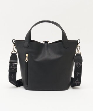 russet 《WEB限定》ソフトレザー2WAYミニトートバッグ(CE-1672-WEB) Black