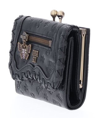 ANNA SUI ベロニカ 口金二つ折り財布 ブラック