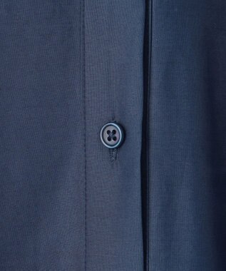 自由区 S 【カタログ掲載・接触冷感・洗える】エンブロイダリーローンシャツ ワンピース コバルトブルー