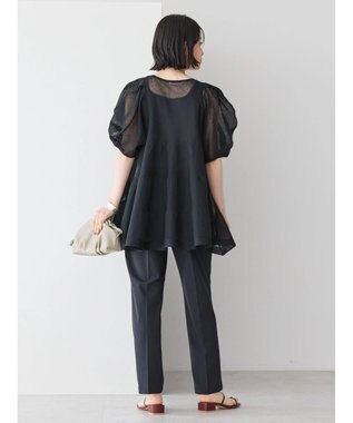 AMERICAN HOLIC ボリュームスリーブティアードニットチュニック Black